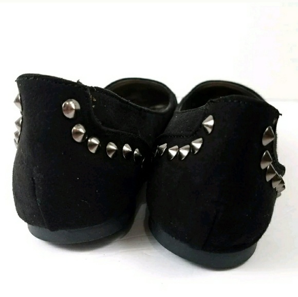 Studded Ballet Flats Black Punk Goth Alt Style - Picture 8 of 8